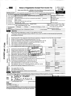 Form 990 Return of Organization Exempt From Income Tax