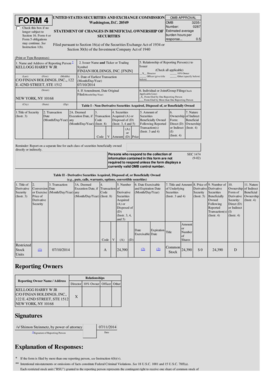 SEC Form 4 Statement of Changes in Beneficial Ownership
