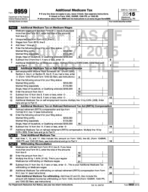 Form 8959 Additional Medicare Tax