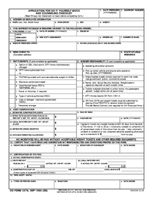 Do It Yourself Move Application