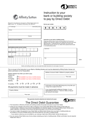 Direct Debit Instruction Form