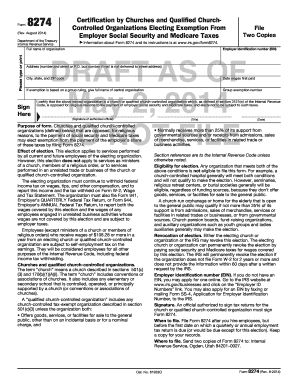 IRS Form 8274