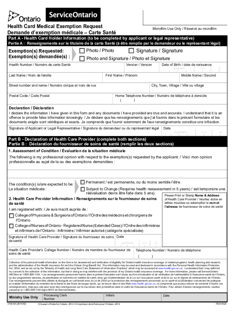 ohip application form Preview on Page 1