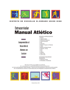 Formas de Participación Atlética del Distrito Escolar El Dorado Union High