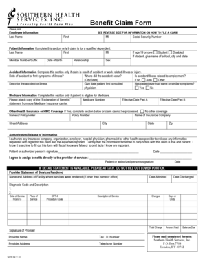 Benefit Claim Form