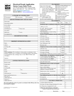 Electrical Permit Application