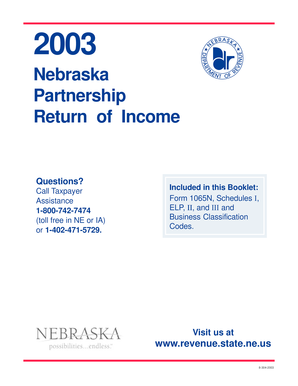 Nebraska Partnership Return of Income