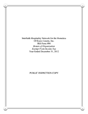 IRS Form 990 for Nonprofit Organizations