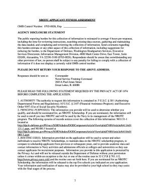 NROTC Applicant Fitness Assessment