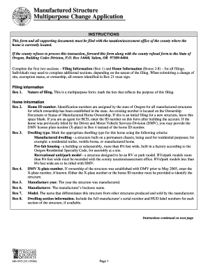 Manufactured Structure Multipurpose Change Application