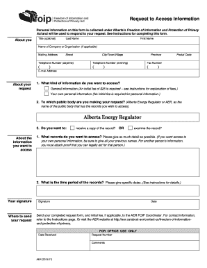 Request to Access Information