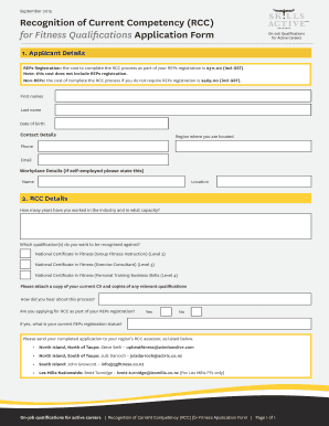 Fillable Online Application Form - Skills Active Fax Email Print ...