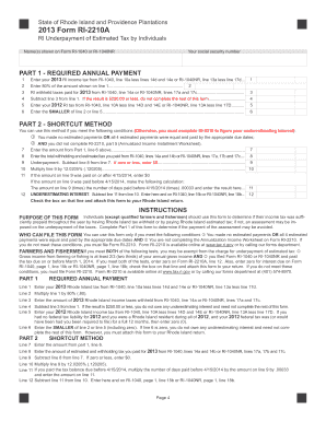 Rhode Island Form RI-2210A