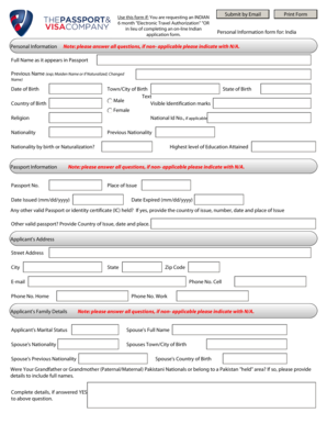 Indian Electronic Travel Authorization Application