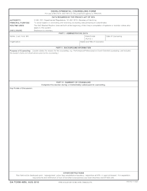 Da Form 4856 Templates - Fillable &amp; Printable Samples for PDF, Word ...