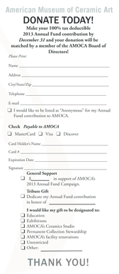 AMOCA Annual Fund Donation Form