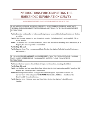 Household Information Survey