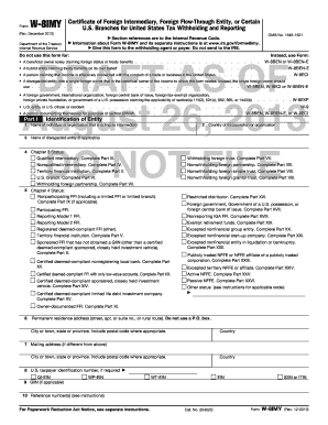 Form W-8IMY