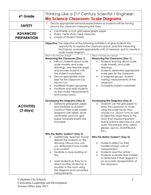 Scale Diagrams - Columbus City Schools