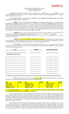 California Residential Lease Agreement