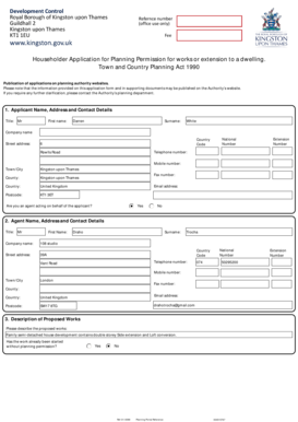 Householder Application for Planning Permission