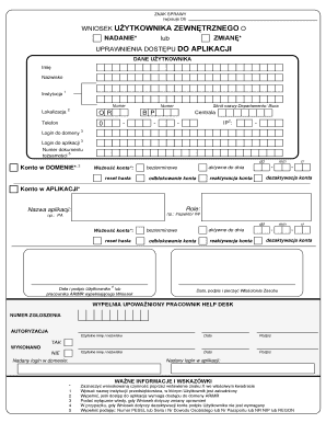 External User Access Request Form