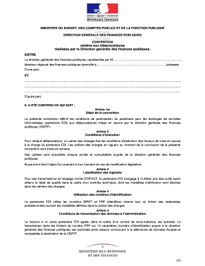 Convention relative aux téléprocédures