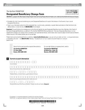 West Virginia Designated Beneficiary Change Form