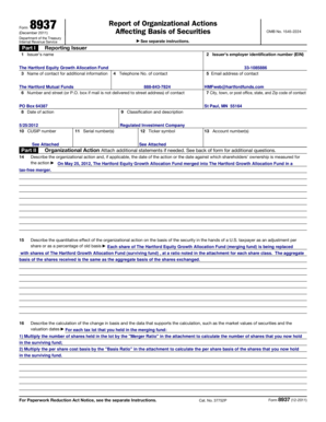 Form 8937 Report
