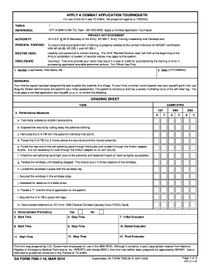 DA Form 7595-1-10