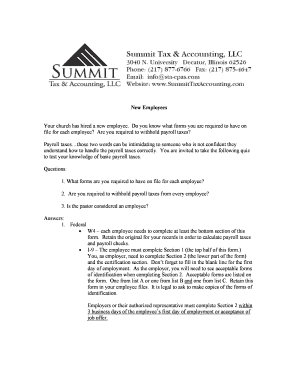 US Federal and Illinois State Payroll Tax Forms Guide