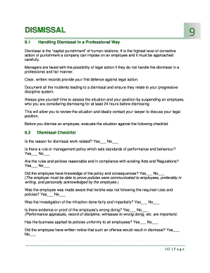 Employee Dismissal and Exit Interview Guide
