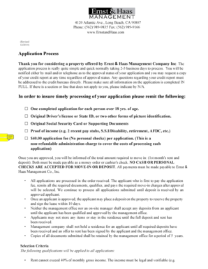 Rental Application Form
