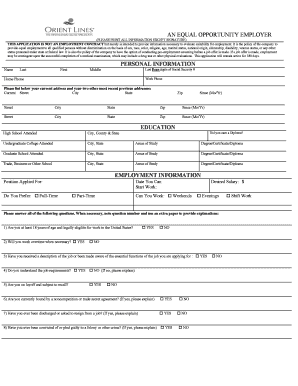 Employment Application Form