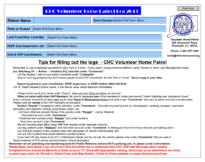 Vehicle checklist pdf - CHC Volunteer Horse Patrol Log b2013b Tips for filling out the logs bb - cthorsecouncil