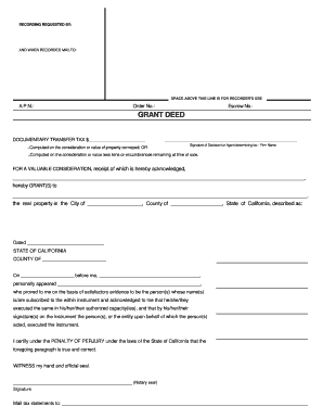 California Grant Deed