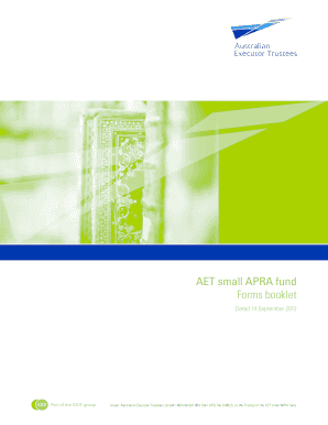 AET Small APRA Fund Accumulation Account Application