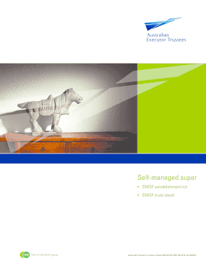 SMSF Establishment Kit and Trust Deed
