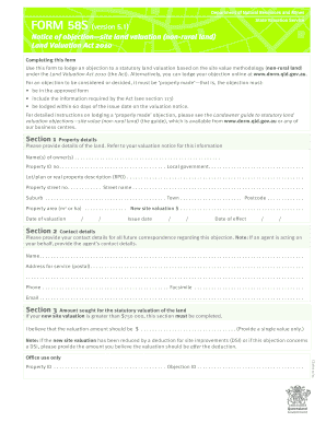 Queensland Land Valuation Objection Form