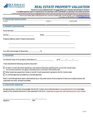 Real Estate Property Valuation Form