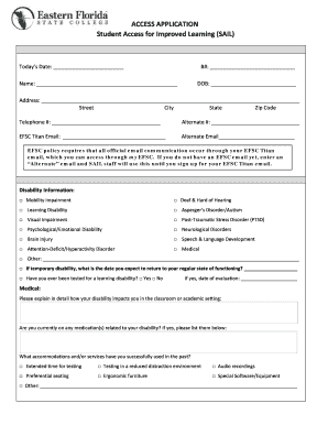 IntakeAccess Application Form - Eastern Florida State College