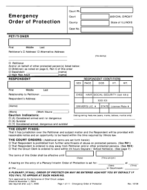 Illinois Emergency Order of Protection