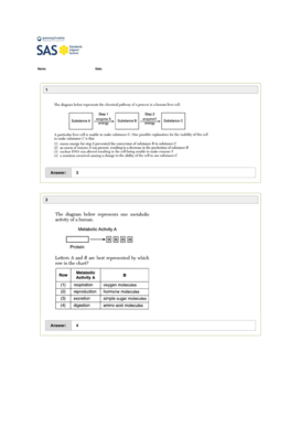Multiple Choice Test Form