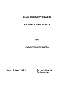 Rfp templates - Request for Proposal for Engineering Services - Salem Community