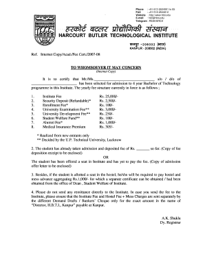 Ref Internet CopyAcadFee Certb2007b-08 TO WHOMSOEVER IT bb - hbti ac