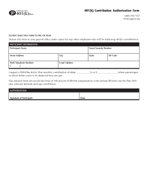 Authorization Form