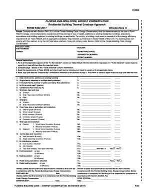 Florida Building Code Energy Conservation Form R402-2017