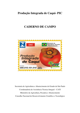 Caderno de Campo Produção Integrada de Caqui