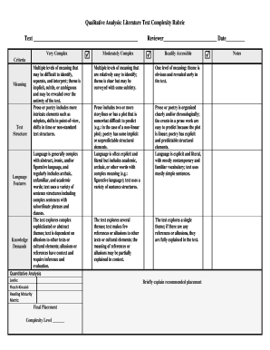 কাবিন নামা ফরম - Qualitative Analysis Literature Text Complexity Rubric 5299 KB