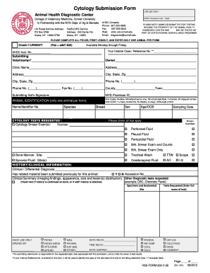 Cytology Submission Form
